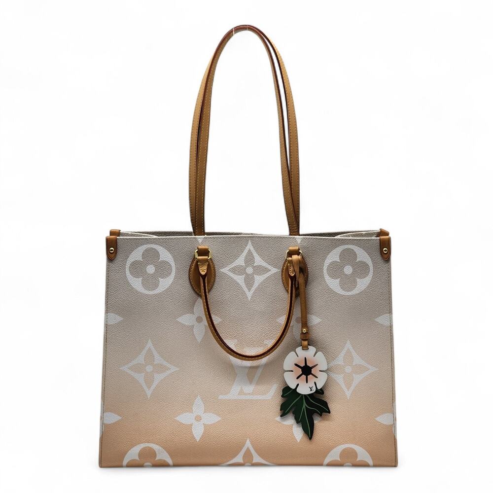 Louis Vuitton OnTheGo Tote By The Pool Monogram Giant GM Multicolor Peach Brume - Picture 5 of 10